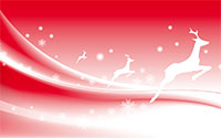 snowflakes and reindeer background