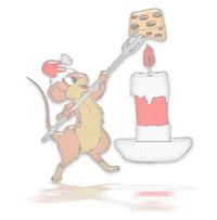 Christmas mouse background
