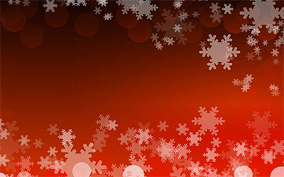 snowflakes on red