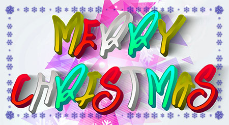 Merry Christmas colorful