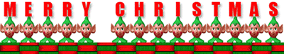 Merry Christmas animated elves