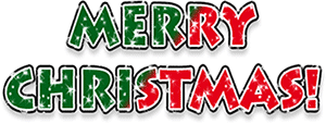 Merry Christmas sign green red animation