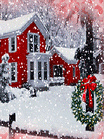 Christmas house animation