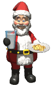 Santa cookies milk