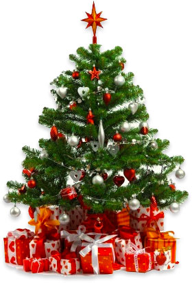 Christmas tree presents