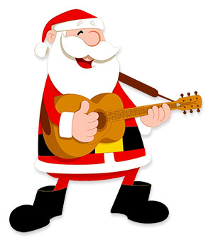 Santa guitar