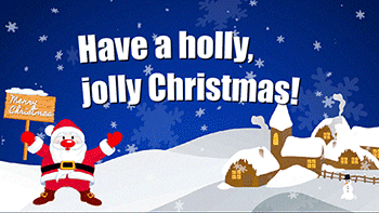 holly jolly Christmas animated