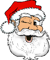 Santa winks