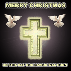 on this day Jesus Christ was born - doves
