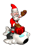 Santa flying