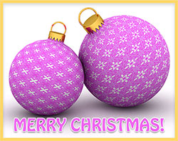 Merry Christmas ornaments