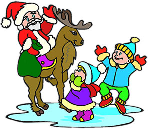 Santa Claus and good children