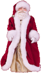 Santa in his Christmas outfit