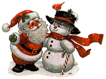 Santa Claus and Frosty