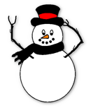 snowman waving