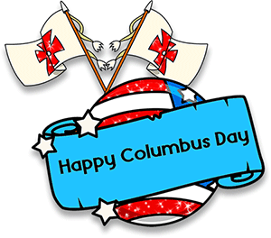 Happy Columbus Day animation