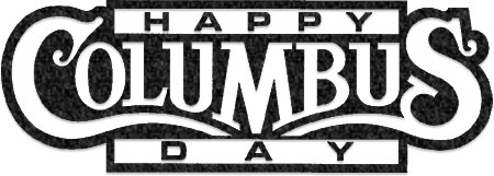 Happy Columbus Day Sign