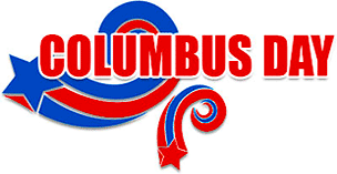 Columbus Day sign