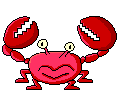 crab with large animated claws