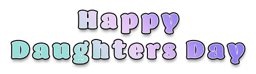Happy Daughter's Day animated