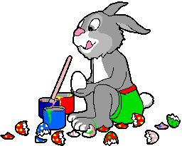 bunny with eggs animation