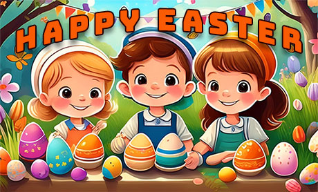 Happy Easter eggs