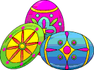 easter eggs clip art