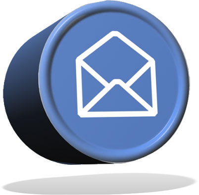 blue envelope 3d