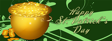 gold St. Patrick's Day