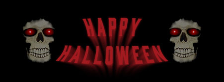 Happy Halloween skulls