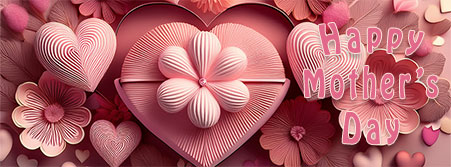 hearts Happy Mother's Day