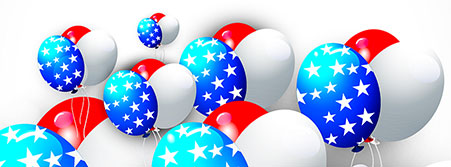 4th of July balloons