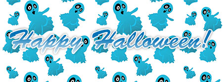 ghosts happy halloween