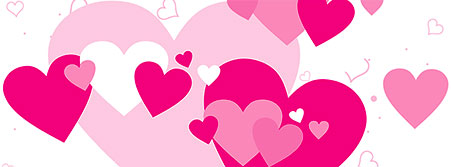 pink hearts