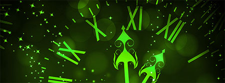 clock at midnight