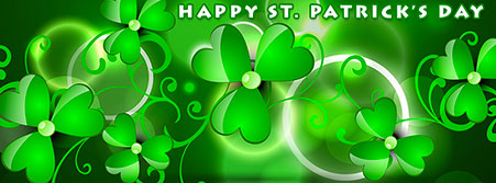 Happy St. Patrick's Day clover design