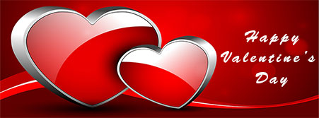 Happy Valentine's Day hearts