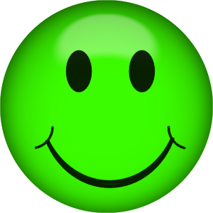 green smiley face