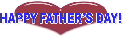 happy father's day with heart