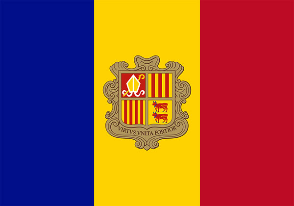 large Andorra flag