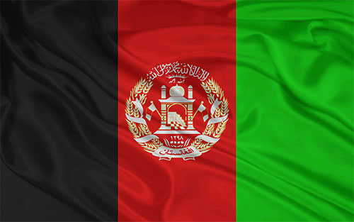 Afghanistan flag wavy