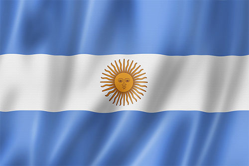 Argentina flag wavy