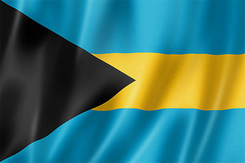 Bahamian wavy flag
