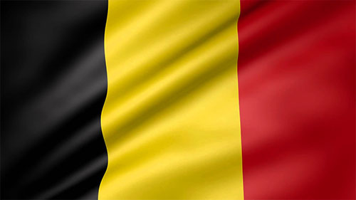 Belgium flag wavy