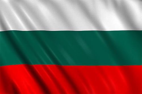 Bulgaria wavy flag
