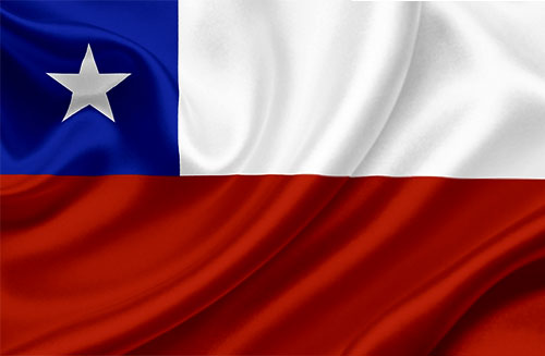 Chile flag wavy