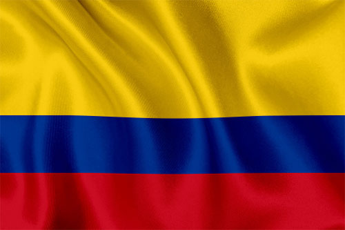 Colombian wavy flag
