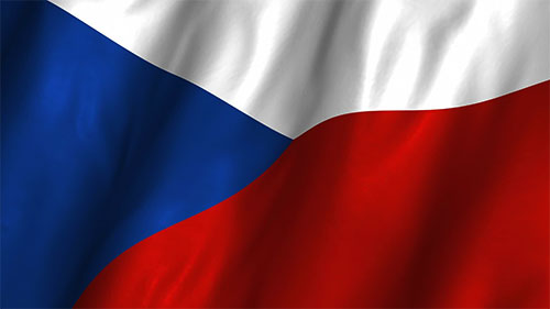 Czech Republic wavy flag