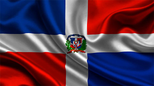 Dominican Republic flag wavy
