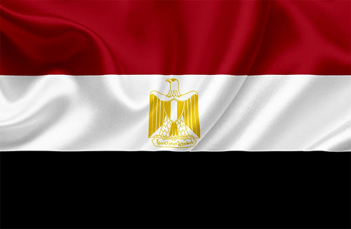 Egypt wavy flag